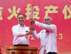 Kobexindo di Kutim Resmi Beroperasi, Ditandai Penyalaan Obor Oleh Gubernur Kaltim