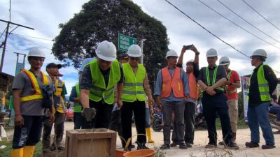 Ardiansyah Ground Breaking Proyek Jalan Antar Kecamatan Senilai Rp 89,9 M