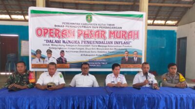 Pemkab Kutim Operasi Pasar Murah di 2 Kecamatan Guna Jaga Stabilitas Harga Komoditas
