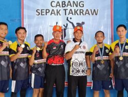 Kontingen PGRI Kutim Cabor Sepak Takraw Raih Juara Pada PORSENI Kaltim 2023