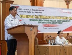 115 Kepala Sekolah dan Guru SD di Kukar Ikuti Pembinaan Disdikbud