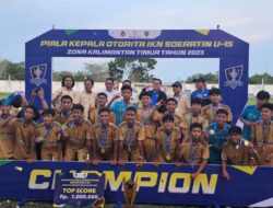 Sah! Persikutim Juara 1 Piala Kepala Otorita IKN Soeratin U-15 Zona Kaltim Tahun 2023