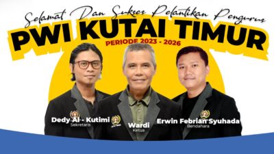 Sukses Konferkab dan Pelantikan, PWI Kutim Siap Bersinergi Dengan Mitra Kerja