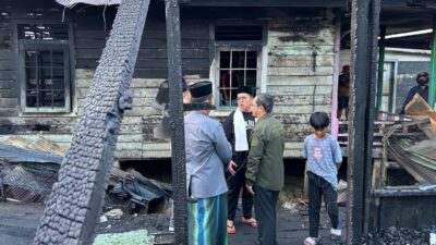 5 Rumah dan 1 Yayasan di Timbau Tenggarong Terbakar, Wabup Kukar Bakal Beri Bantuan