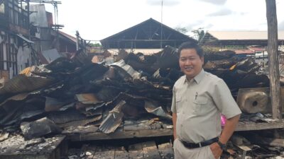 LazisMu Kutim Survei Lapangan Pasca Kebakaran di Gang Bersama Kabo, Bakal Salurkan Sembako