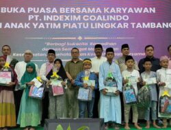 Buka Puasa Bersama PT Indexim Coalindo, Bupati Kutai Timur Santuni Anak Yatim Piatu