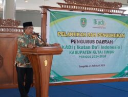 Ikadi Kutim Resmi Dilantik, Bupati Minta Jalankan Tugas Dengan Amanah