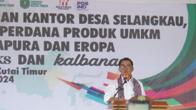 Pj Gubernur Kaltim Luncurkan Ekspor Perdana Produk UMKM Selangkau Didampingi Bupati Kutim