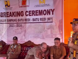 Kunker Bupati Kutim di Telen Tinjau Sejumlah Lokasi Pembangunan Proyek 2024