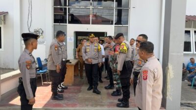 Polres Kutim Pantau Proses Rekapitulasi di 2 Kecamatan Kutim