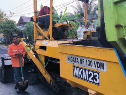Dinas PUPR Kutim Perbaikan Aspal Jalan Margo Santoso Untuk Melancarkan Lalu Lintas