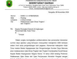 Pemkab Kutim Dorong Profesionalisme ASN Lewat Ujian Dinas Berbasis Merit