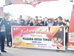 KPU Kutim Gelar Jalan Sehat Sambut Pilkada 2024