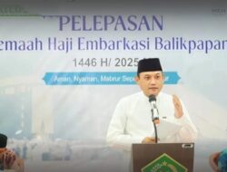 Wagub Kaltim Lepas Kloter Pertama Haji, Titip Doa untuk Daerah