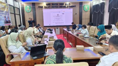 Evaluasi KLA tahun 2025 dan persiapan penilaian tahun 2026 yang digelar di Bappedda, Rabu (19/11/2025)